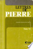 Lettres de Pierre