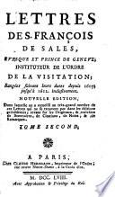 Lettres de S. François de Sales
