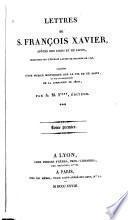 Lettres de S. Francois Xavier