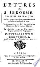 Lettres de S. Jerome