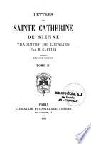 Lettres de Sainte Catherine de Sienne