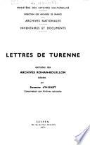 Lettres de Turene