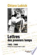 Lettres des premiers temps