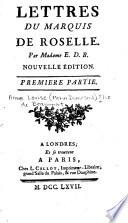 Lettres du marquis de Rosello