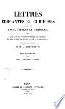 Lettres édifiantes et curieuses concernant l'Asie, l'Afrique et l'Amérique: Chine, Indo-Chine, Océanie