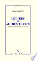Lettres et autres textes