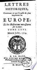 Lettres historiques