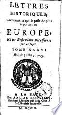 Lettres historiques