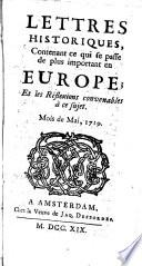 Lettres historiques