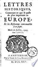 Lettres historiques
