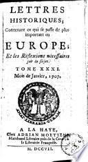 Lettres historiques
