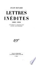 Lettres inédites, 1883-1910