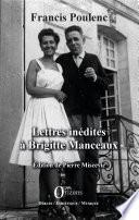 Lettres inédites à Brigitte Manceaux
