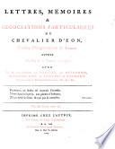 Lettres, mémoires et négociations particulières ... avec M. M. les Ducs de Praslin, de Nivernois (etc.)