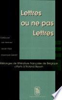 Lettres ou ne pas lettres
