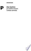 Lettres ouvertes