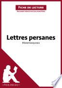 Lettres persanes de Montesquieu (Fiche de lecture)