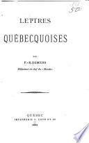 Lettres québecquoises