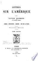 Lettres sur l'Amérique