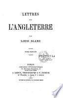 Lettres sur l'Angleterre