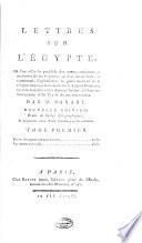 Lettres sur l'Égypte