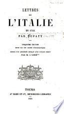 Lettres sur l'Italie en 1785 ...
