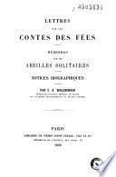 Lettres sur les contes des fées