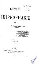Lettressur l'hippophagie