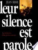 Leur silence est parole