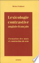 Lexicologie contrastive anglais-français