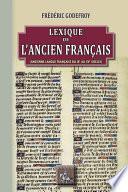 Lexique de l'ancien français