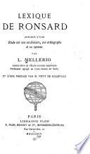 Lexique de Ronsard