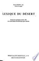 Lexique du désert
