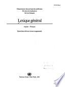 Lexique General/Sales No B.91.I.15