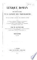 Lexique roman: Lexique A-Z. Apendice. Vocabulaire