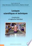 Lexiques scientifiques et techniques