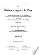 Li dialoge Gregoire lo Pape: pte. Textes