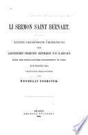 Li sermon Saint Bernart