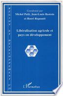 Libéralisation Agricole Et Pays en Développement