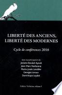 Liberté des Anciens, liberté des Modernes