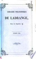 Librairie philosophique de Ladrange