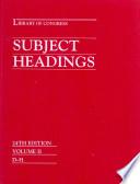 Library of Congress Subject Headings