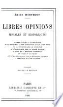 Libres oinions morales et historiques