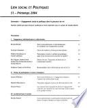 Lien social et politiques