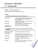 Lien social et politiques