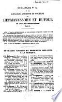 Liepmannsohn & Dufour-Catalogue