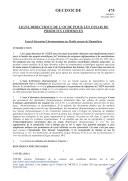 Lignes directrices de l'OCDE pour les essais de produits chimiques, Section 4 Essai n° 475: Essai d'aberration chromosomique sur moelle osseuse de mammifères