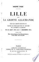 Lille sous la griffe allemande