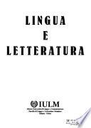Lingua e letteratura
