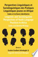 Linguistic and Sociolinguistic Perspectives of Youth Language Practices in Africa